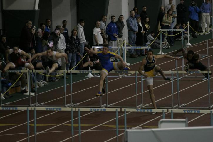 Jamil Ludd and Nate Thompson over four hurdles