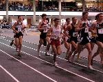 Nate Brigham starts the 5000.