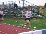 Matt Fortin competes in the 'slow section' of the Steeplechase. He places third overall.