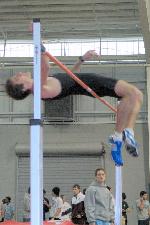 Jeremy Arak competes in the High Jump