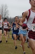 Josh Kennedy behind a UW-Lax runner and ahead of Stan Pyle
