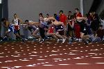 Start of Men's 55m Dash, Dave McCleary
