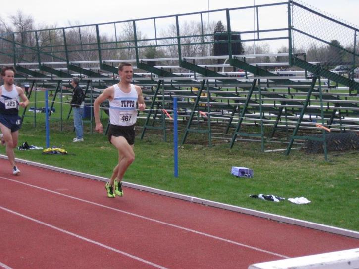 Matt Fortin attacks the steeplechase