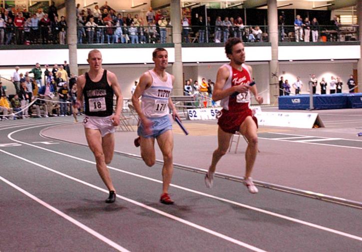 Matt Fortin kicks with New England rivals at the end of the DMR.