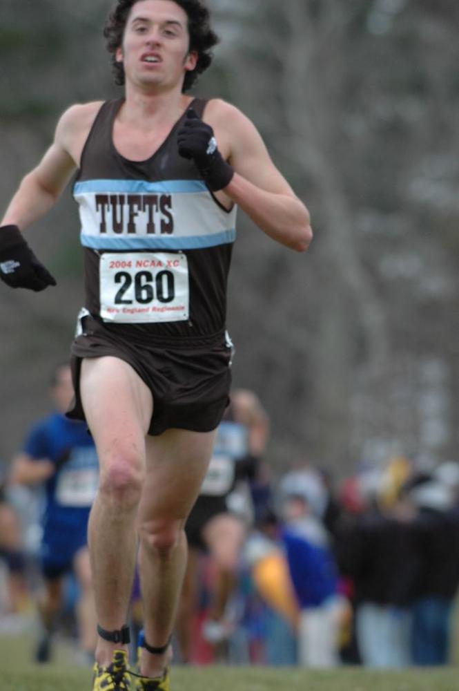 Matt Lacey driving to the finish.