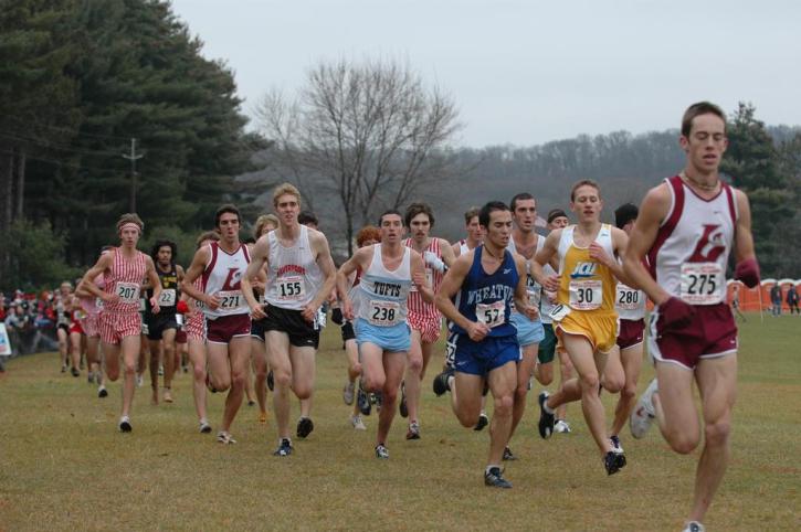 Matt Lacey and Josh Kennedy around the turn and heading back out