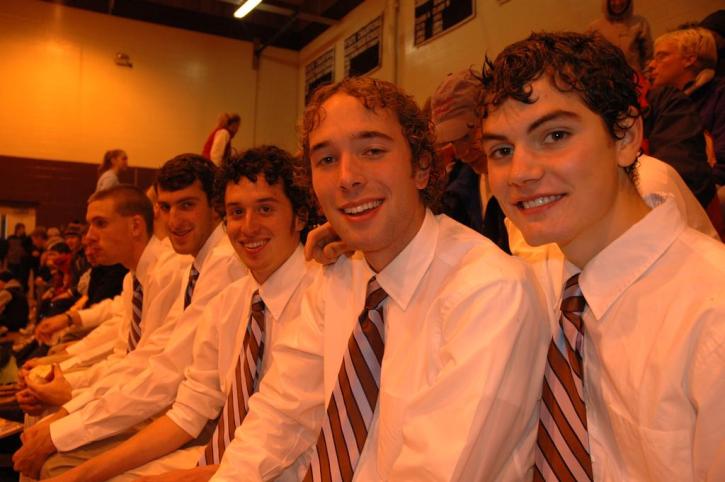 Matt Fortin, Josh Kennedy, Matt Lacey, Peter Bromka and Chris Kantos looking sharp at awards ceremony.