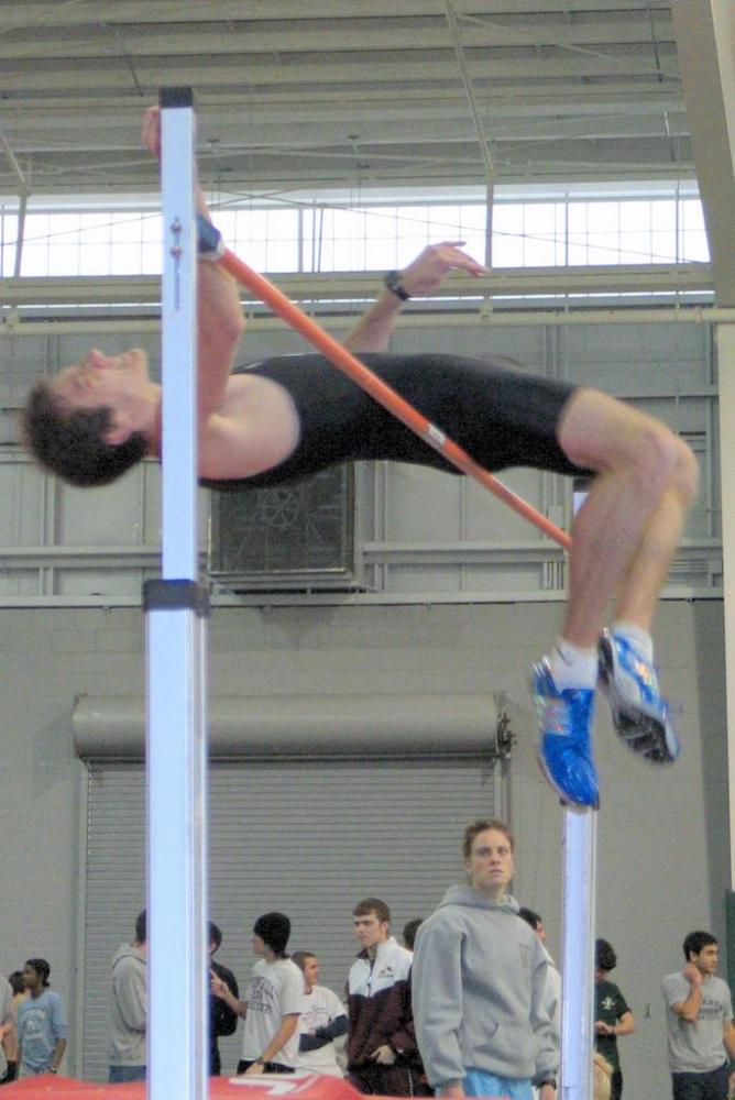 Jeremy Arak competes in the High Jump