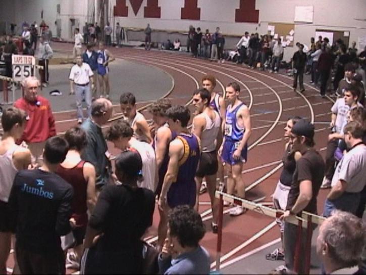 Chris Kantos and Josh Kennedy and the rest of the field before the 5K