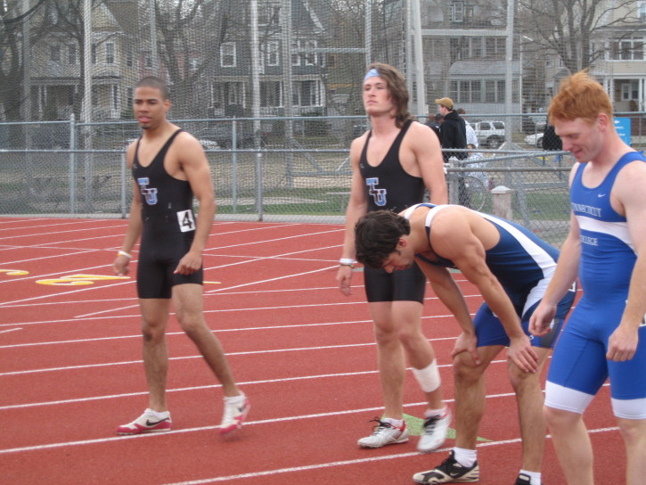 Nate Scott, Skip Pagel before the decath 1500