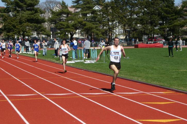 Matt Fortin and Matt Lacey kick down the stretch in their heat of the 800.