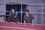 David Bach and Alex Bloom cheering on the competitors