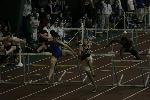 Jamil Ludd and Nate Thompson charge the fifth hurdle