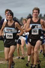 Josh Kennedy and Brian MacNamara in early traffic.
