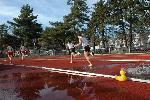 Josh Kennedy and Brian McNamara chase the 2 Keene State runners in the steeplechase.