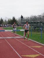 Josh Kennedy competes in the steeple