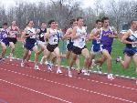 Brian McNamara and Aaron Kaye run the 1500