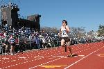 Matt Lacey powers through the finish in the 800