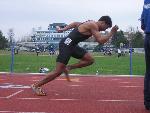 Ray Carre runs in the NESCAC 200