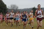 Matt Lacey and Josh Kennedy around the turn and heading back out