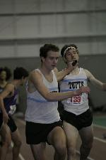 Pat Mahoney hands off to Brian McNamara