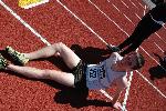 Dan Wolchonok chills after a race