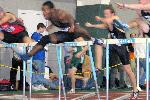 Jamill Ludd, early in the 55 Hurdles