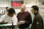Ray Carre, Coach Connie Putnam, and Tom Tropea