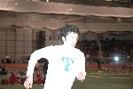 Matt Lacey warming up