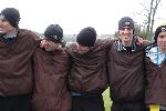 Nate Brigham, Matt Fortin, Peter Bromka, Josh Kennedy, and Matt Lacey in their browns