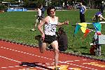 Matt Lacey finishes second in his heat of the 800.